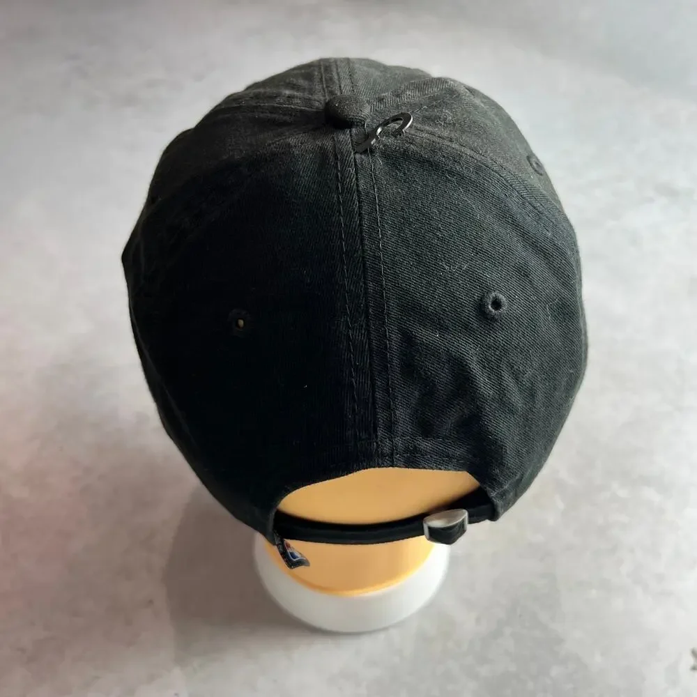Brooklyn NETS New Era 9Twenty Black Adjustable Strapback Cap Hat City Edition